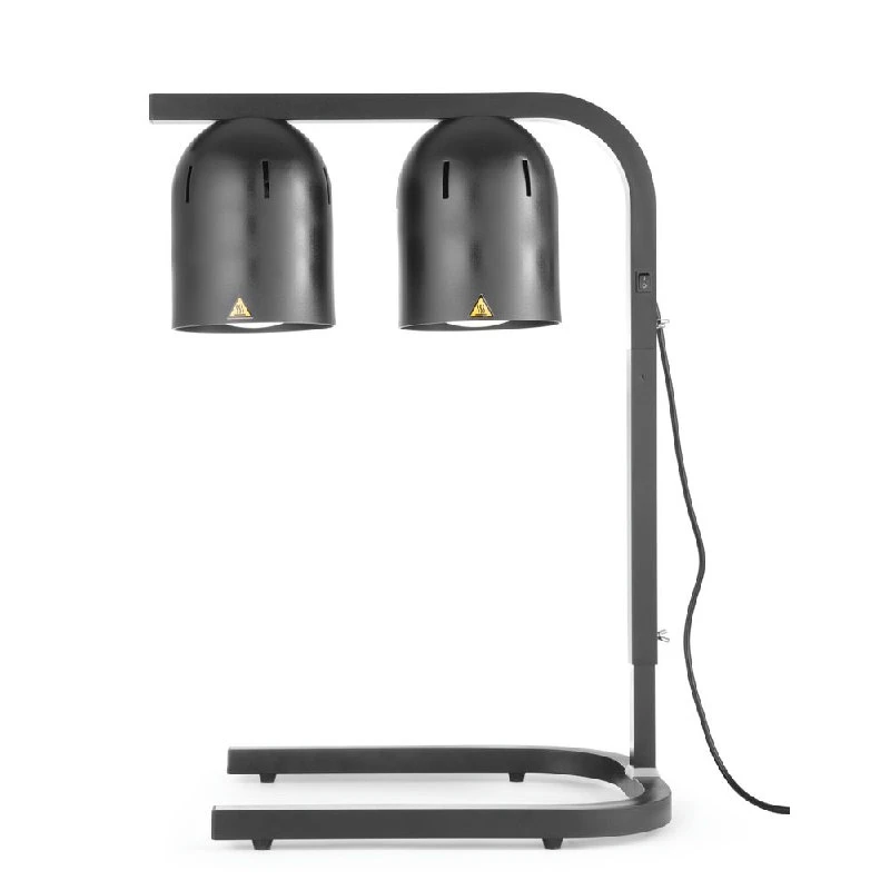 Hendi Infrarot-Wärmelampe mit 2 Lampen Schwarz Metall 273913 by Hendi color Svart