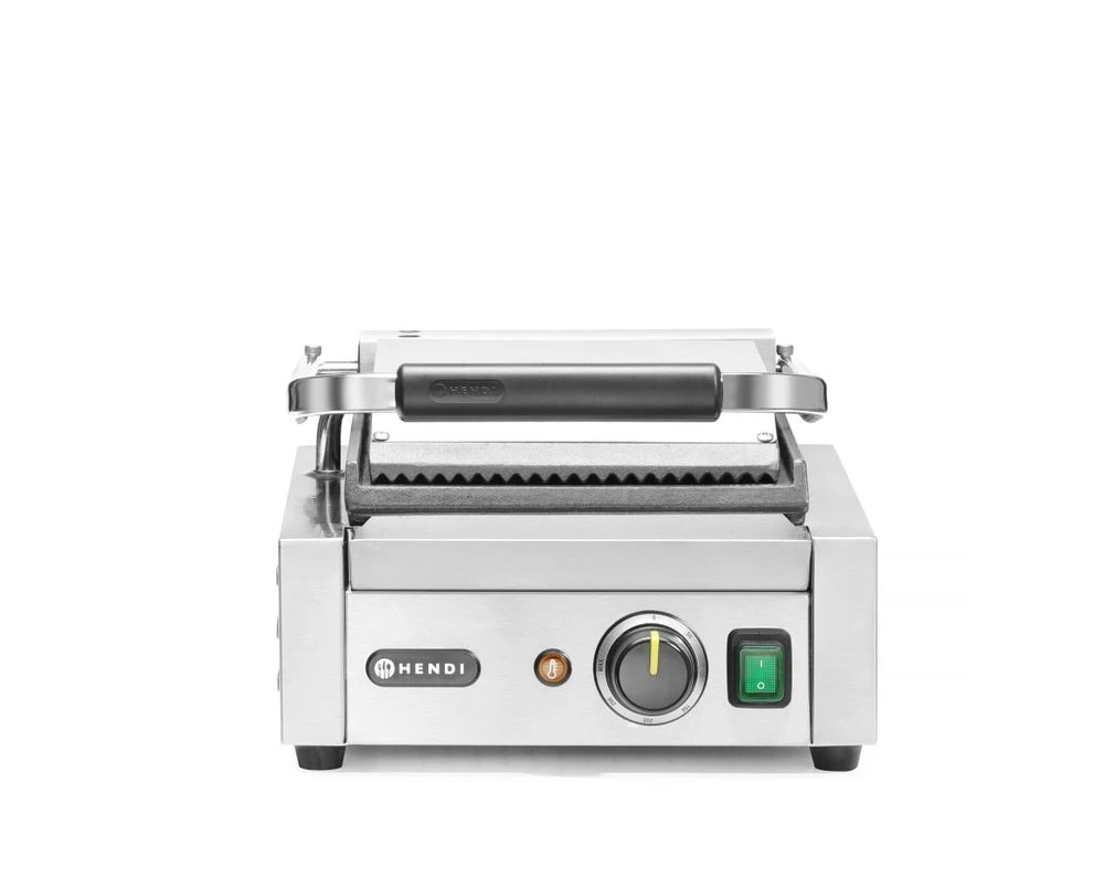 Hendi Kontaktgrill Einfach Gerillt/Gerillt 263600 by Hendi color Svart