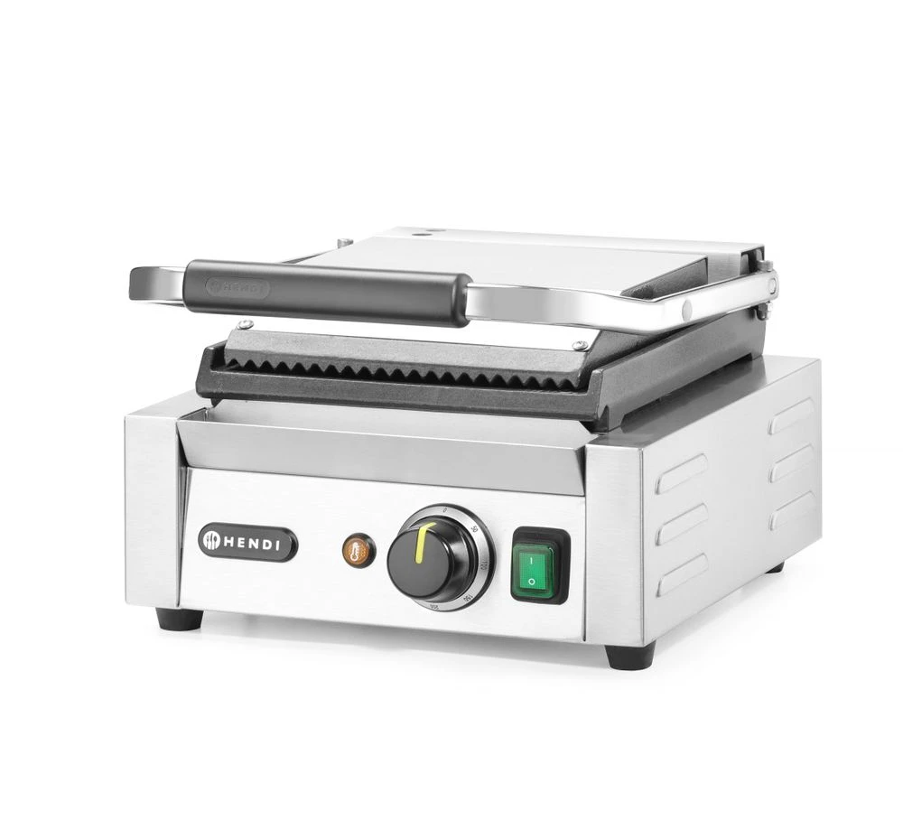 Hendi Kontaktgrill Einfach Gerillt/Gerillt 263600 by Hendi color Svart