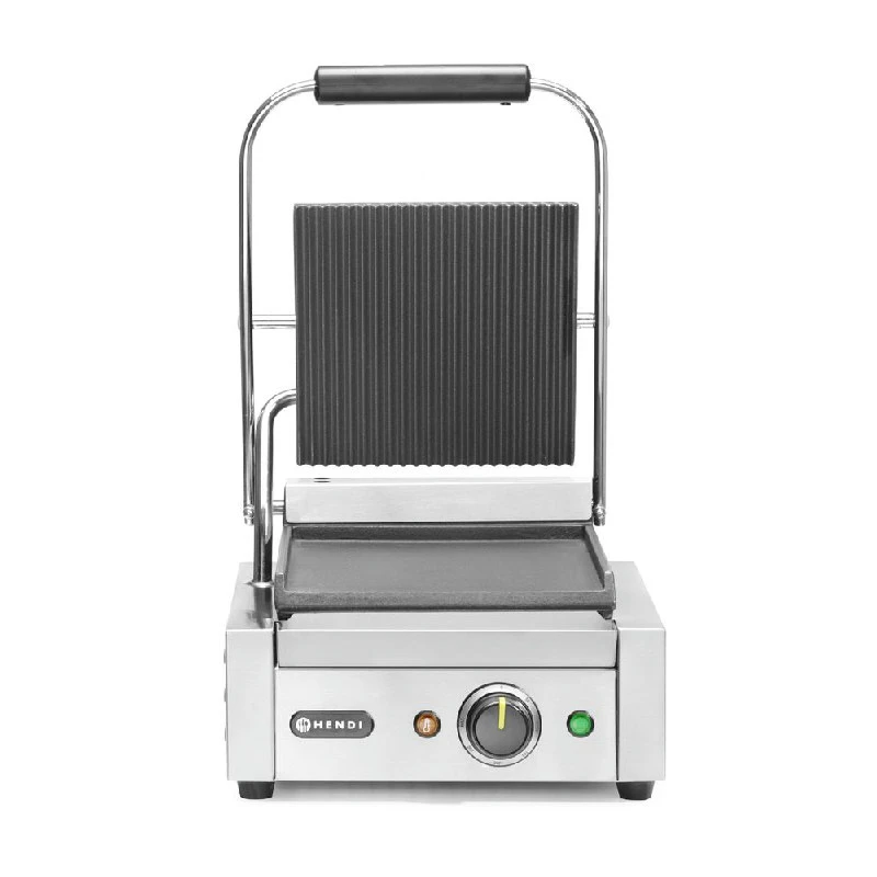 Hendi Kontaktgrill Einfach Gerillt/Gerillt 263600 by Hendi color Svart