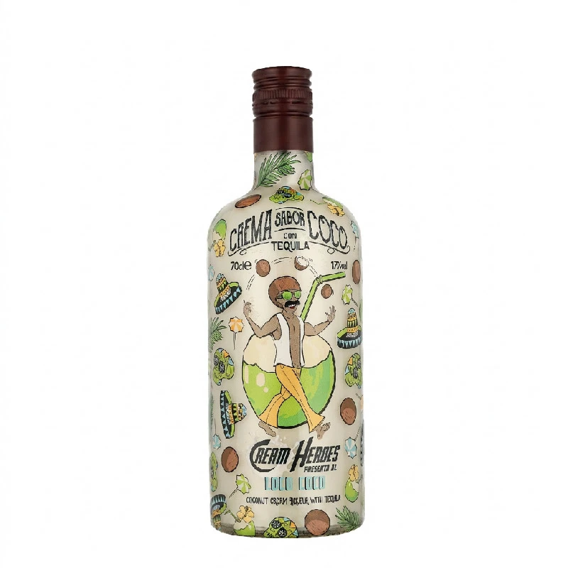 Cream Heroes Loco Coco Kokos Tequila Likör 70cl L-66-618-00  color Svart