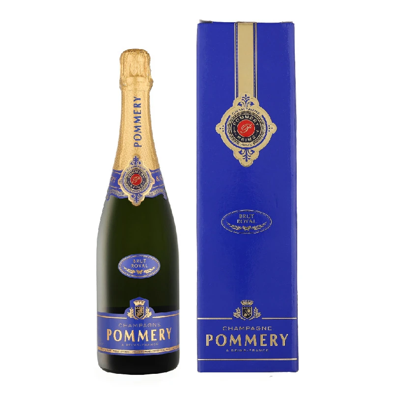 Pommery Brut Royal + GB FL 75 CL L-25-481-00  color Svart