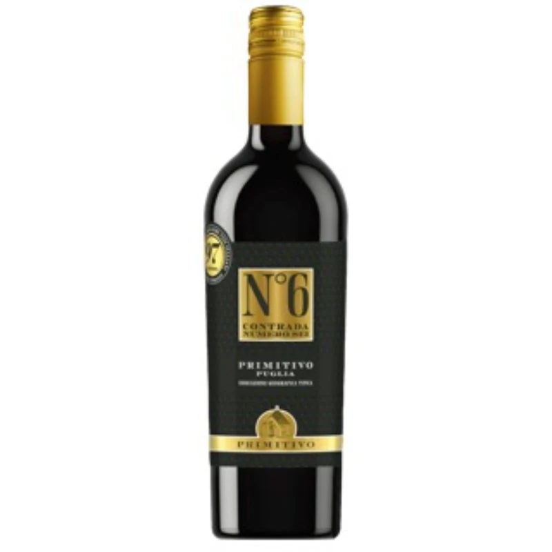 Contrada Numero 6 Primitivo IGT 2024 591801  color Svart