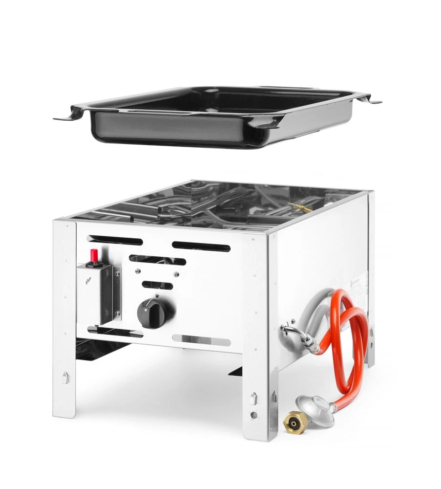 Hendi Bake-Master Mini Gasgrill Metall 154601 by Hendi color Svart