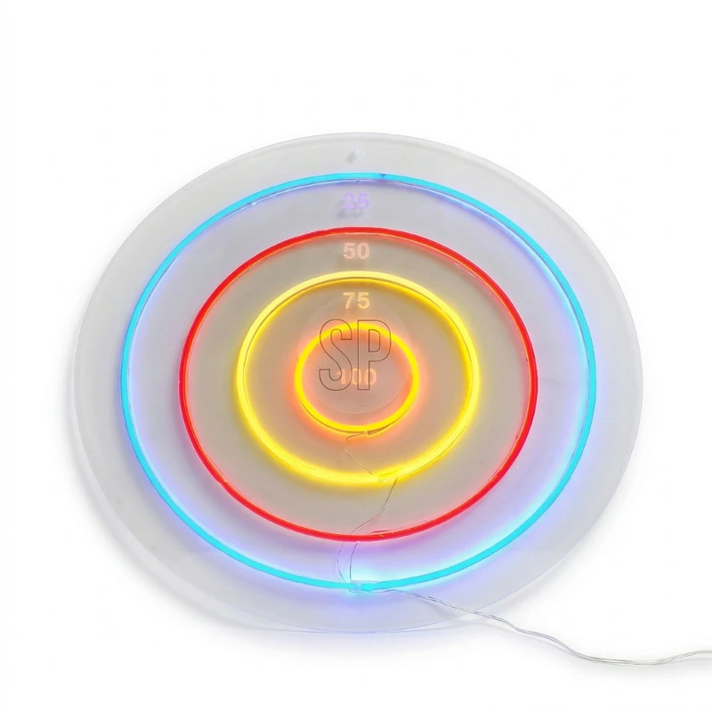 Dartscheibe Neon 45x45cm NE1200080  color Svart
