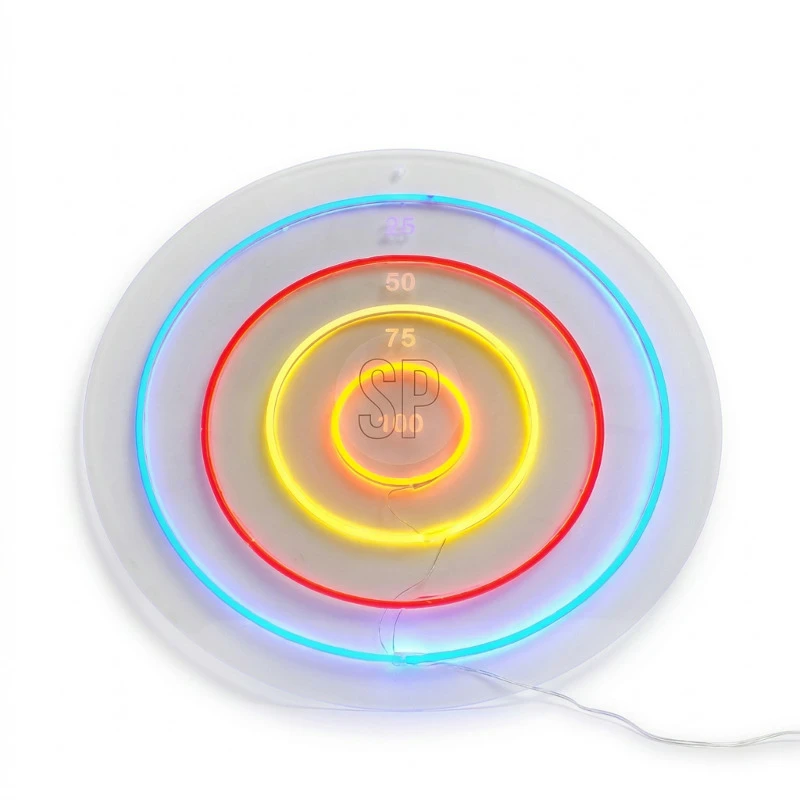 Dartscheibe Neon 45x45cm NE1200080  color Svart