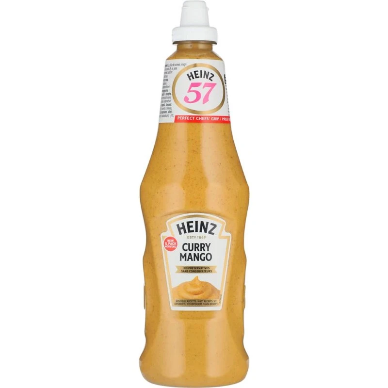 Heinz Curry Mango Sauce 1L 384106 by HEINZ color Svart