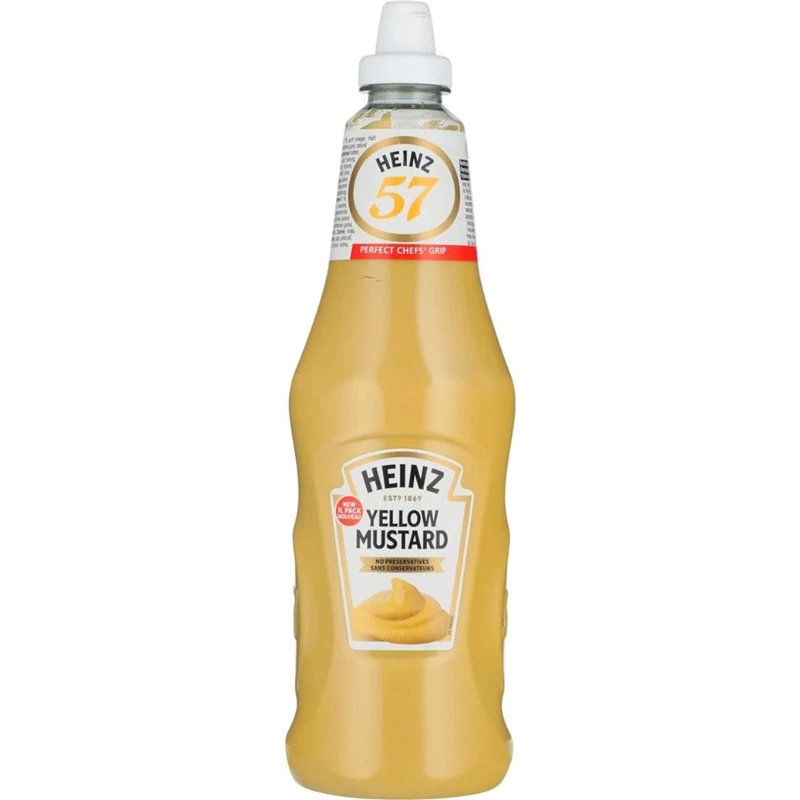 Heinz Milder Senf Yellow Mustard 1L 384104 by HEINZ color Svart