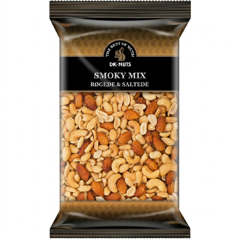 Dknuts Smoky Mix Geräucherte & Gesalzene Nüsse 1 kg 109C by DK-NUTS color Svart