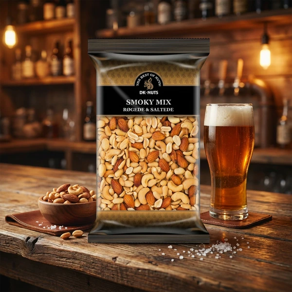 Dknuts Smoky Mix Geräucherte & Gesalzene Nüsse 1 kg 109C by DK-NUTS color Svart