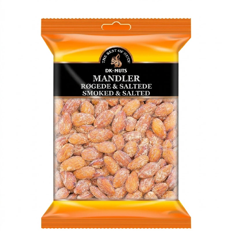 Luxus-Mandeln (Geräuchert & Gesalzen) 0,25 kg 144D by DK-NUTS color Svart