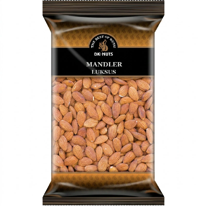 Luxus-Mandeln (Nonpareil) 1 kg 141C by DK-NUTS color Svart