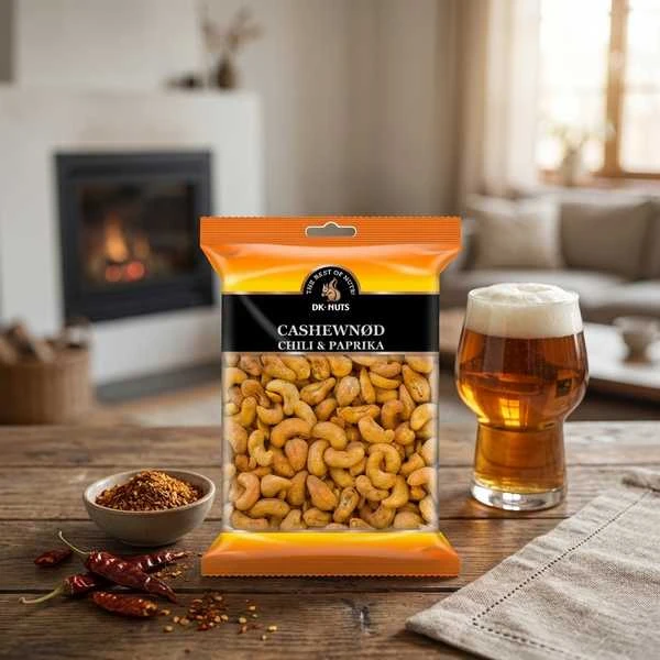Dknuts Cashewkerne Chili & Paprika 0,25 kg 113D by DK-NUTS color Svart