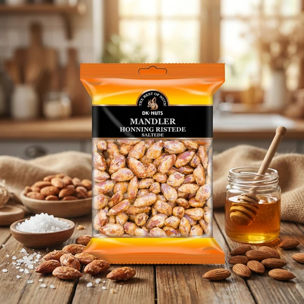 Mandeln (Honig geröstet & gesalzen) 0,3 kg 148D by DK-NUTS color Svart