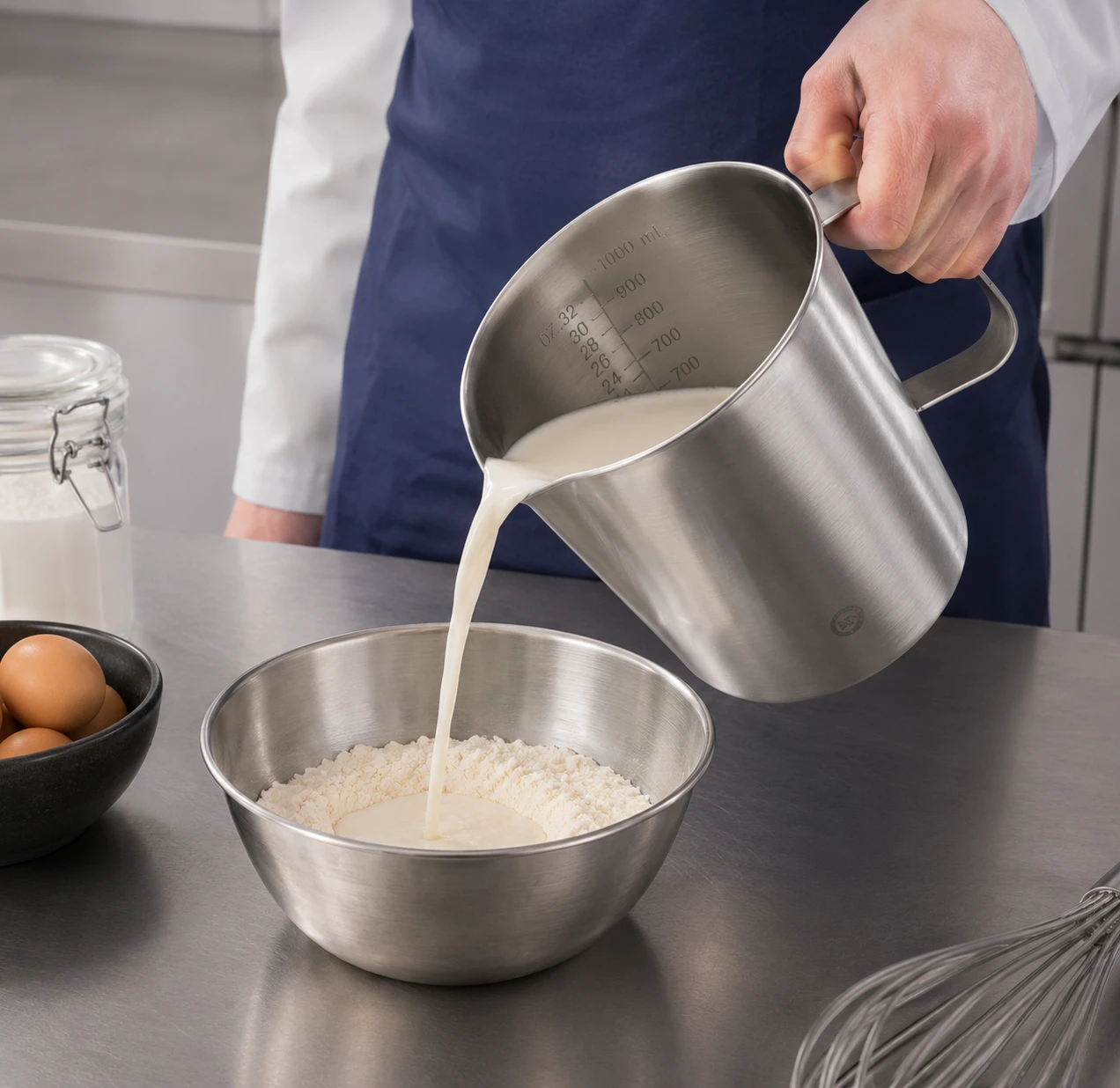 Hendi Messkanne Edelstahl 1L 516201 by Hendi color Svart