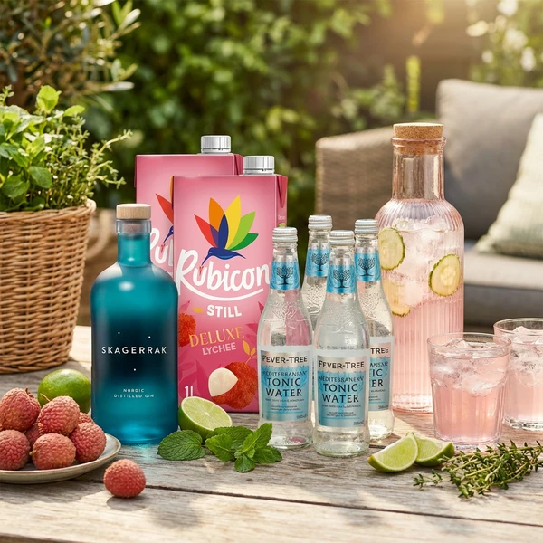 Lychee Gin & Tonic Pitcher – Cocktail-Set Bundle169  color Svart