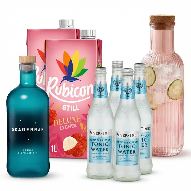 Lychee Gin & Tonic Pitcher – Cocktail-Set Bundle169  color Svart