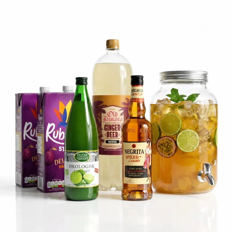 Spiced Passion Dispenser – Cocktail-Paket Bundle172  color Svart