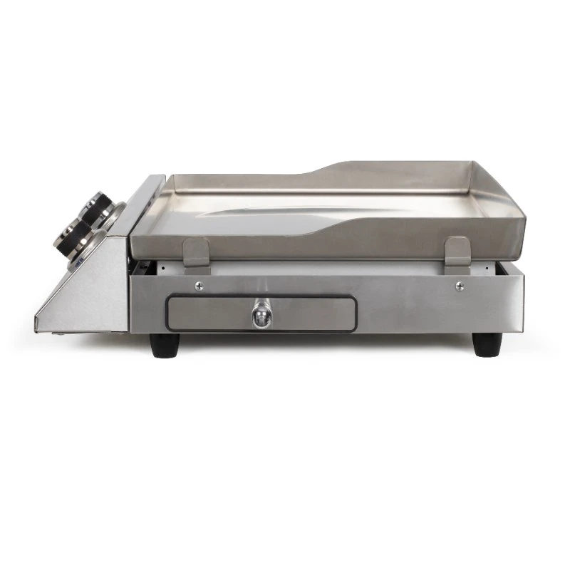 Livoo Plancha-Grill aus Edelstahl mit 2 Thermostaten 96-DOC302  color Svart