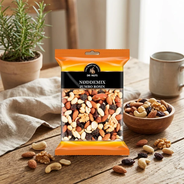 DK-NUTS Nussmischung mit Rosinen 0,35 kg 102D by DK-NUTS color Svart