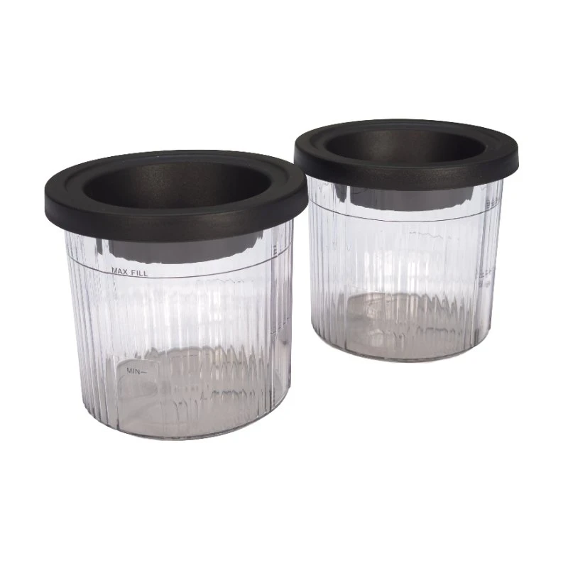 Hâws Eisbecher für Eismaschine 500 ml 2 Stk. 30-ICM95C  color Svart