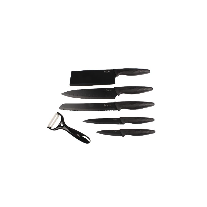 Hâws Keramikmesser-Set 6-teilig Schwarz 30-CKS006  color Svart