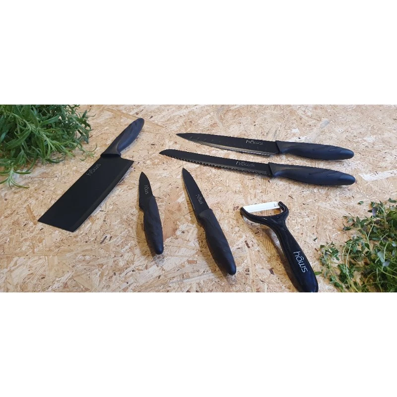 Hâws Keramikmesser-Set 6-teilig Schwarz 30-CKS006  color Svart