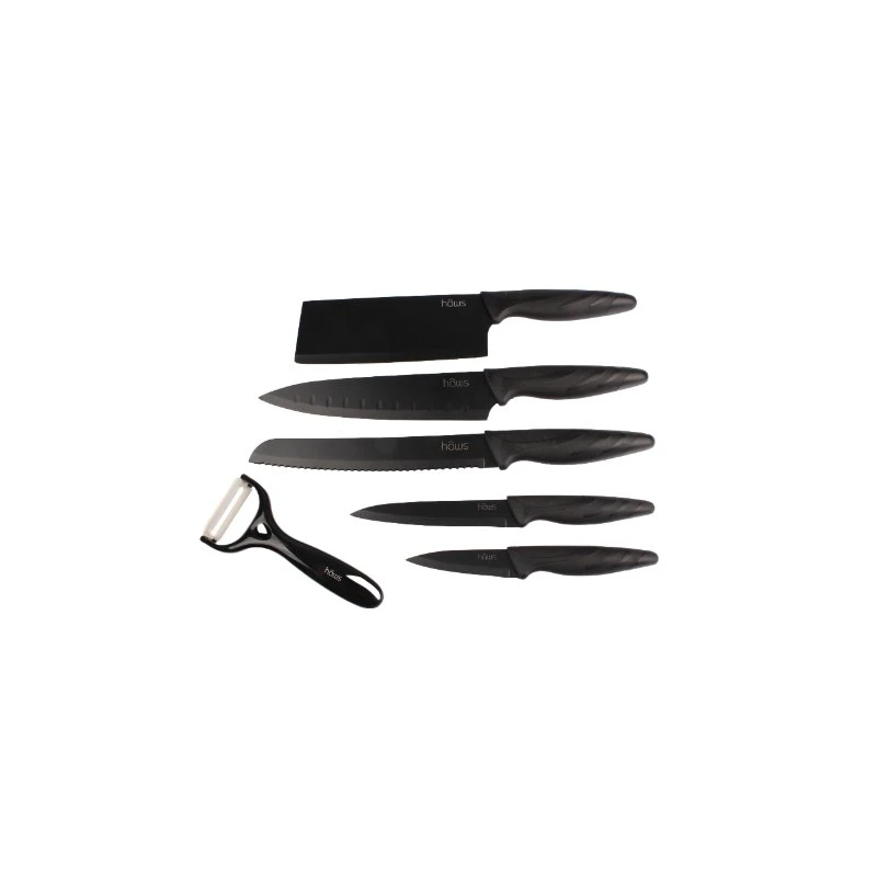 Hâws Keramikmesser-Set 6-teilig Schwarz 30-CKS006  color Svart