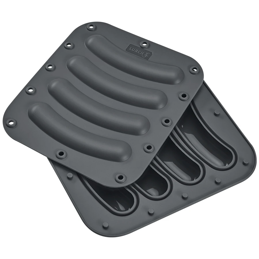 Lurch Silikon-Wurstform für 4 Stück 2er-Pack LU240515 by LURch color Svart