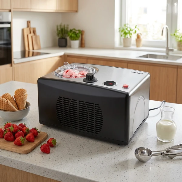 Steba Eismaschine 1,5L Edelstahl/Schwarz STIC150 by Steba color Svart