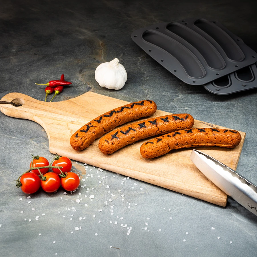 Lurch Silikon-Wurstform für 3 Stk. 2er-Pack LU240520 by LURch color Svart