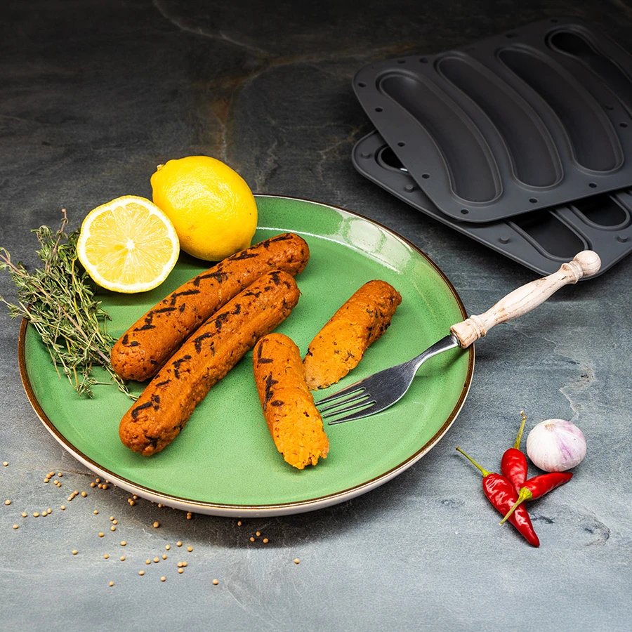 Lurch Silikon-Wurstform für 3 Stk. 2er-Pack LU240520 by LURch color Svart