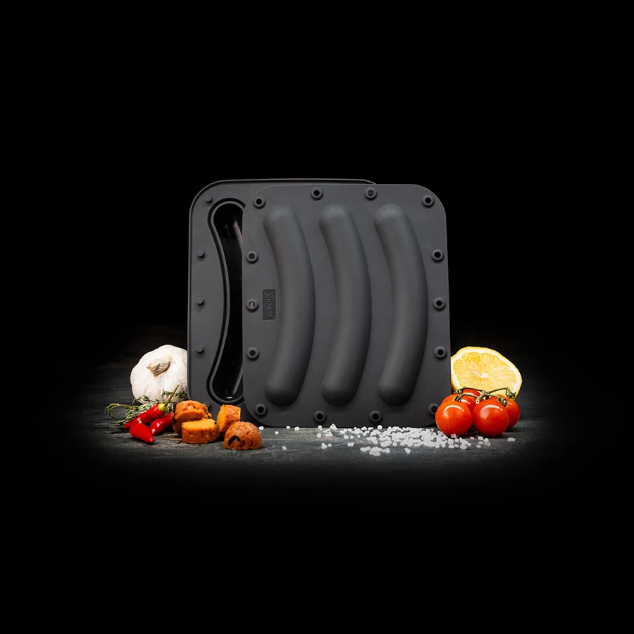 Lurch Silikon-Wurstform für 3 Stk. 2er-Pack LU240520 by LURch color Svart
