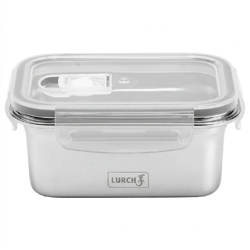 Lurch Lunchbox Safety Edelstahl-Brotdose 500ml LU240890 by LURch color Svart