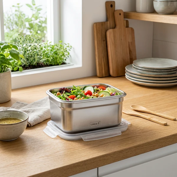 Lurch Lunchbox Safety Edelstahl 1L LU240892 by LURch color Svart
