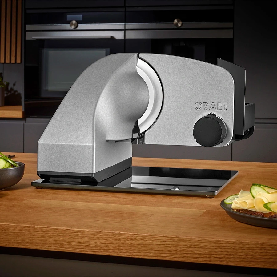 Graef Slicer Iconic25 Kippbarer Allesschneider CERA Matt-Silber GRM99FEU by Graef color Svart