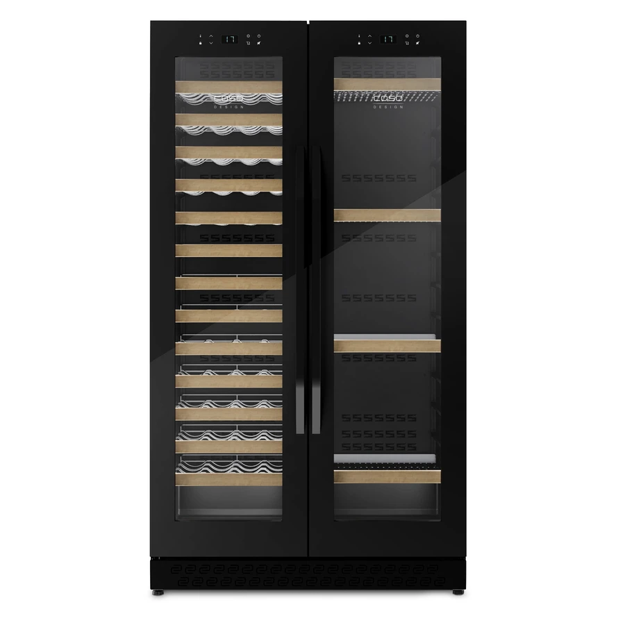 Caso WineChef Duo 122 Weinkühlschrank 2 Zonen 1625mm CS674 by CASO color Svart