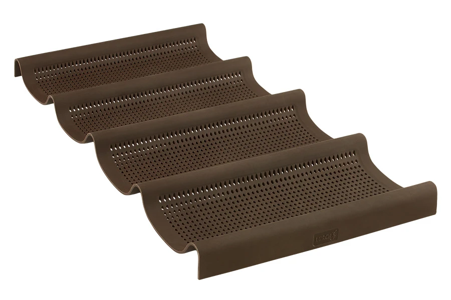 Lurch Flexiform Silikonform für 4 Mini-Baguettes Braun LU85089 by LURch color Svart