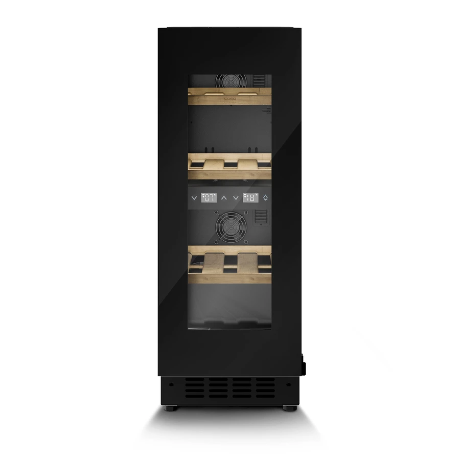 Caso WineDeluxe WDU 18 Unterbau-Weinkühlschrank Schwarz CS7719 by CASO color Svart