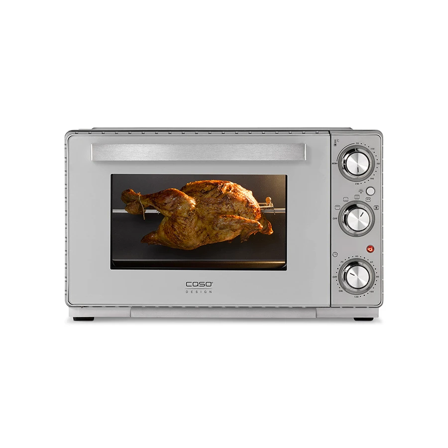 Caso TO26 SilverStyle Minibackofen 26L 1650W Silber CS2977 by CASO color Svart