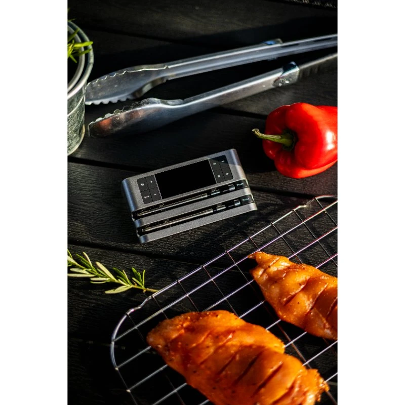 Hâws Kabelloses Grill- und Bratenthermometer mit 2 Fühlern 30-HBWMTP2  color Svart