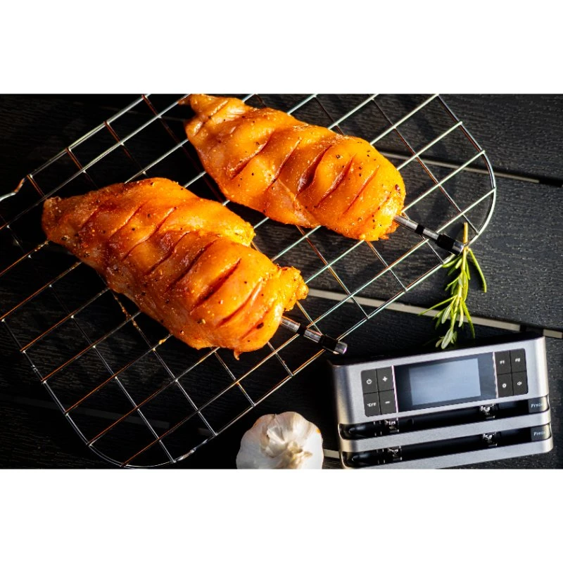 Hâws Kabelloses Grill- und Bratenthermometer mit 2 Fühlern 30-HBWMTP2  color Svart