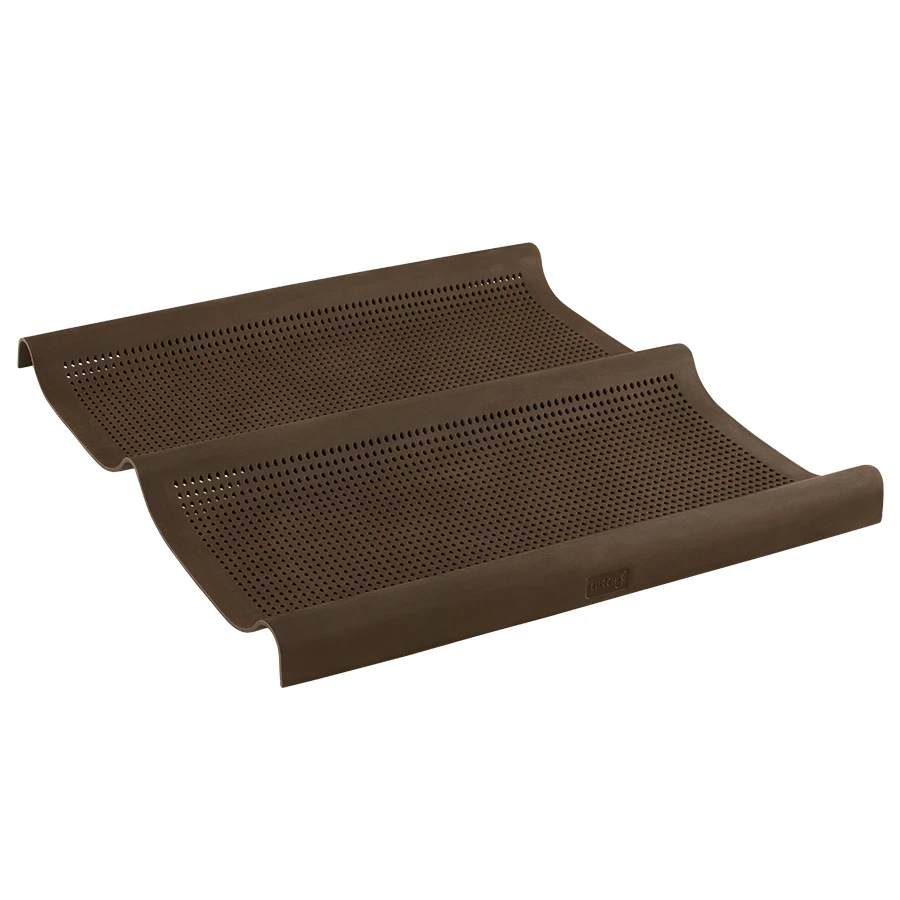Lurch FlexiForm Ciabatta-Backform aus Silikon 26x30 cm 2er-Set LU85080 by LURch color Svart