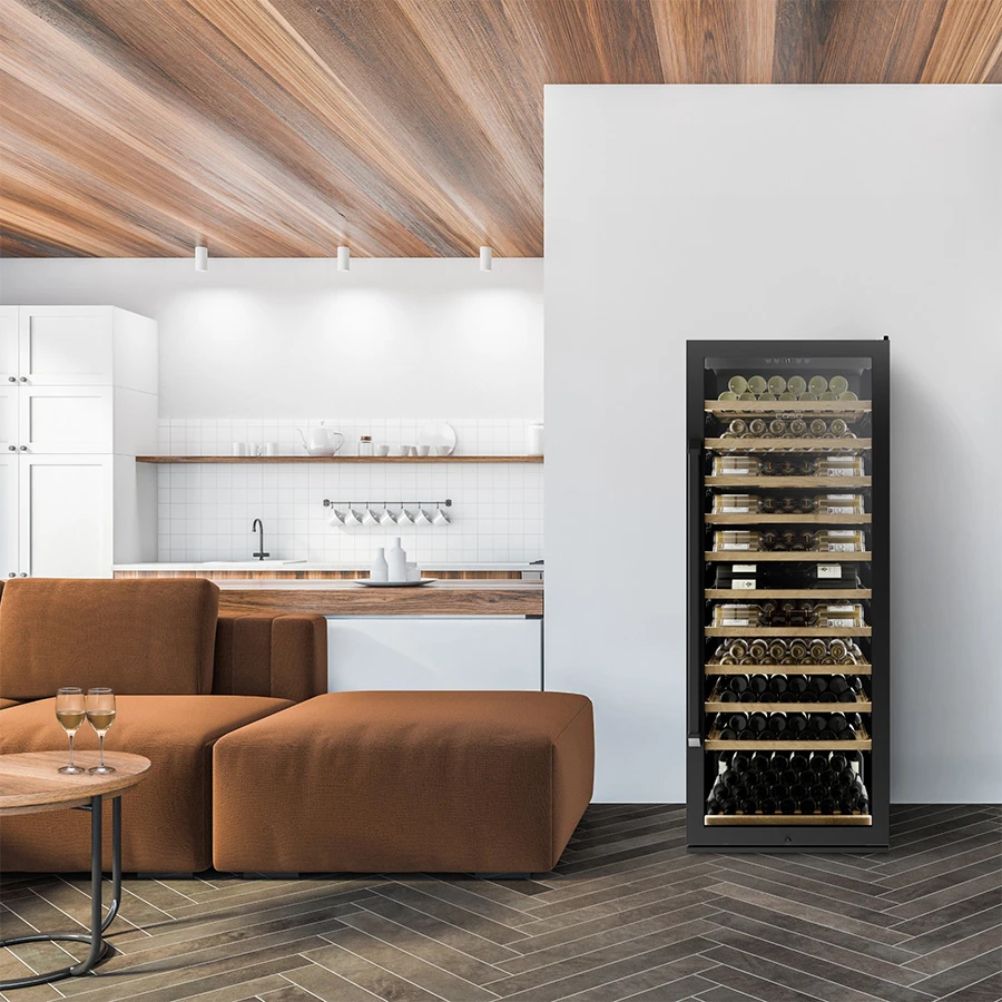 Caso WineSafe 300 Smart Weinkühlschrank Schwarz 805x800x2045mm CS664 by CASO color Svart