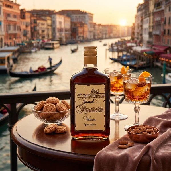 Venezia Amaretto Likör 70cl L-66-682-00  color Svart
