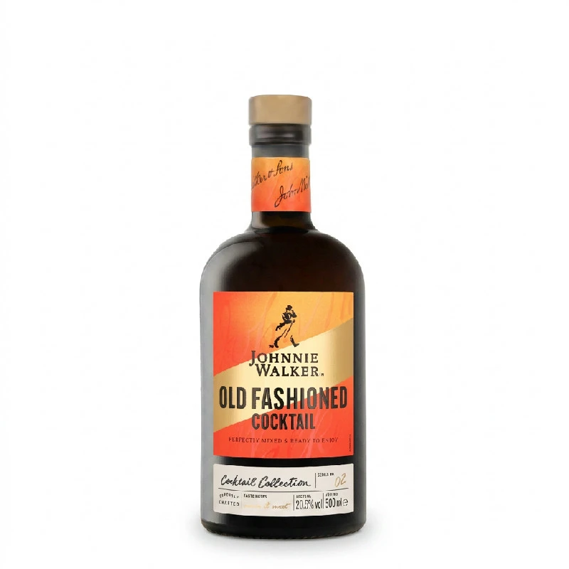 Johnnie Walker Old Fashioned Fertig gemixter Cocktail 70cl L-67-976-00  color Svart