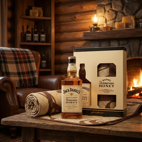 Jack Daniel's Tennessee Honey Likör inkl. Decke 70cl L-61-684-00  color Svart