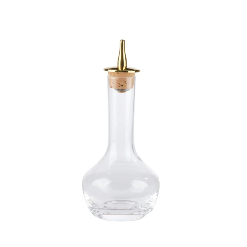 Bitterflasche 90 ml mit Gold-Ausgießer BB0004G  color Svart