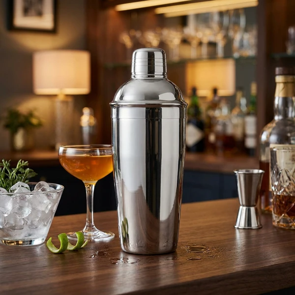 Deluxe Edelstahl Cocktail-Shaker 750 ml CSD022S  color Svart