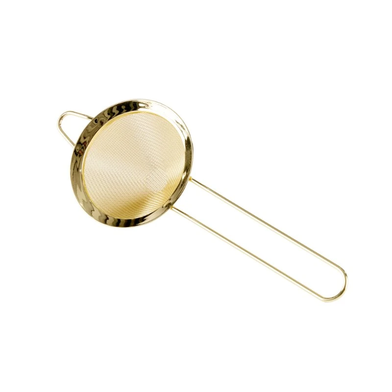 Feinmaschiges Barsieb Gold - 8 cm FM0001G  color Svart